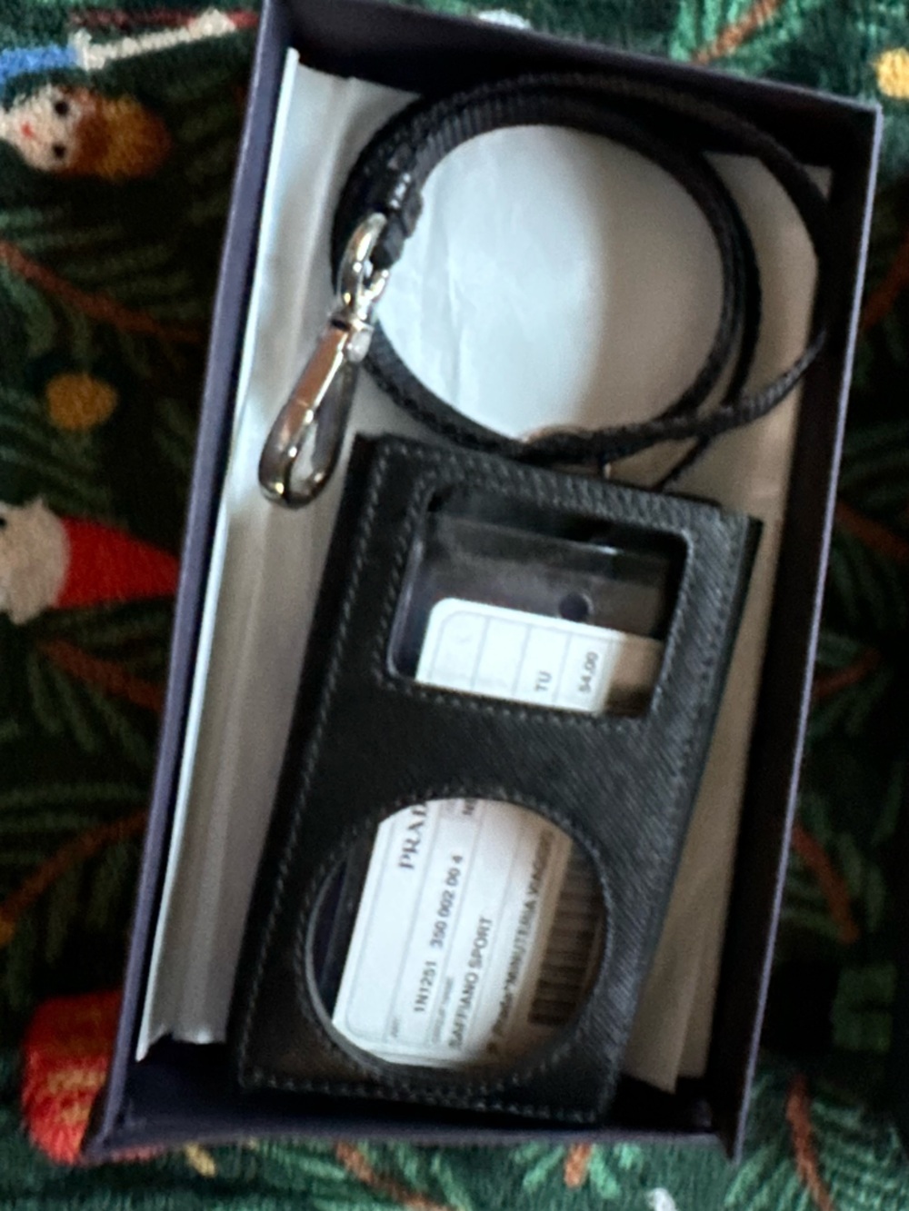 Prada Sport Black Saffiano Leather Original iPod Case